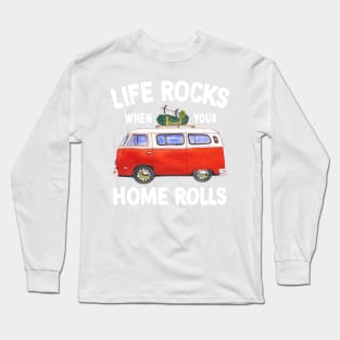 Funny Camping and RV Mini-Bus Long Sleeve T-Shirt